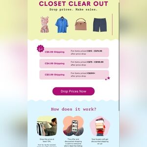 Closet Clear Out Ends Soon Take Atvantage